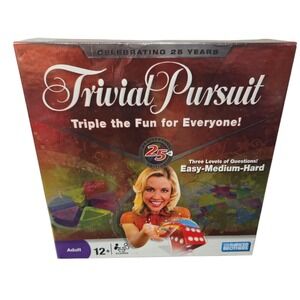 Trivial Pursuit 25th Anniversary Edition Board Game Parker Brothers New Sealed